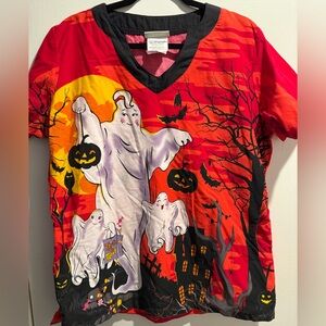 Uniform Advantage Halloween Scrub Top